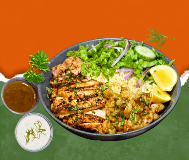 Mediterrenean Rice Bowl.