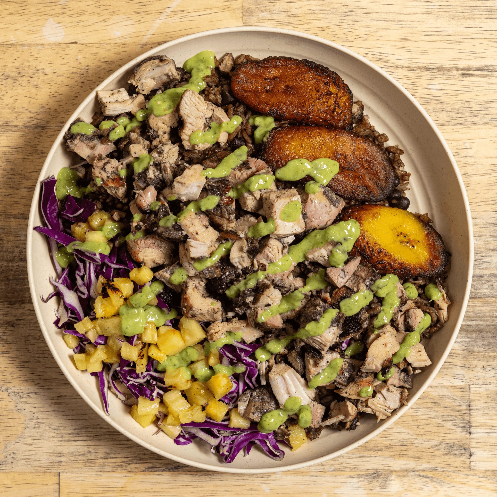 Jamaican Jerk Chicken Bowl.