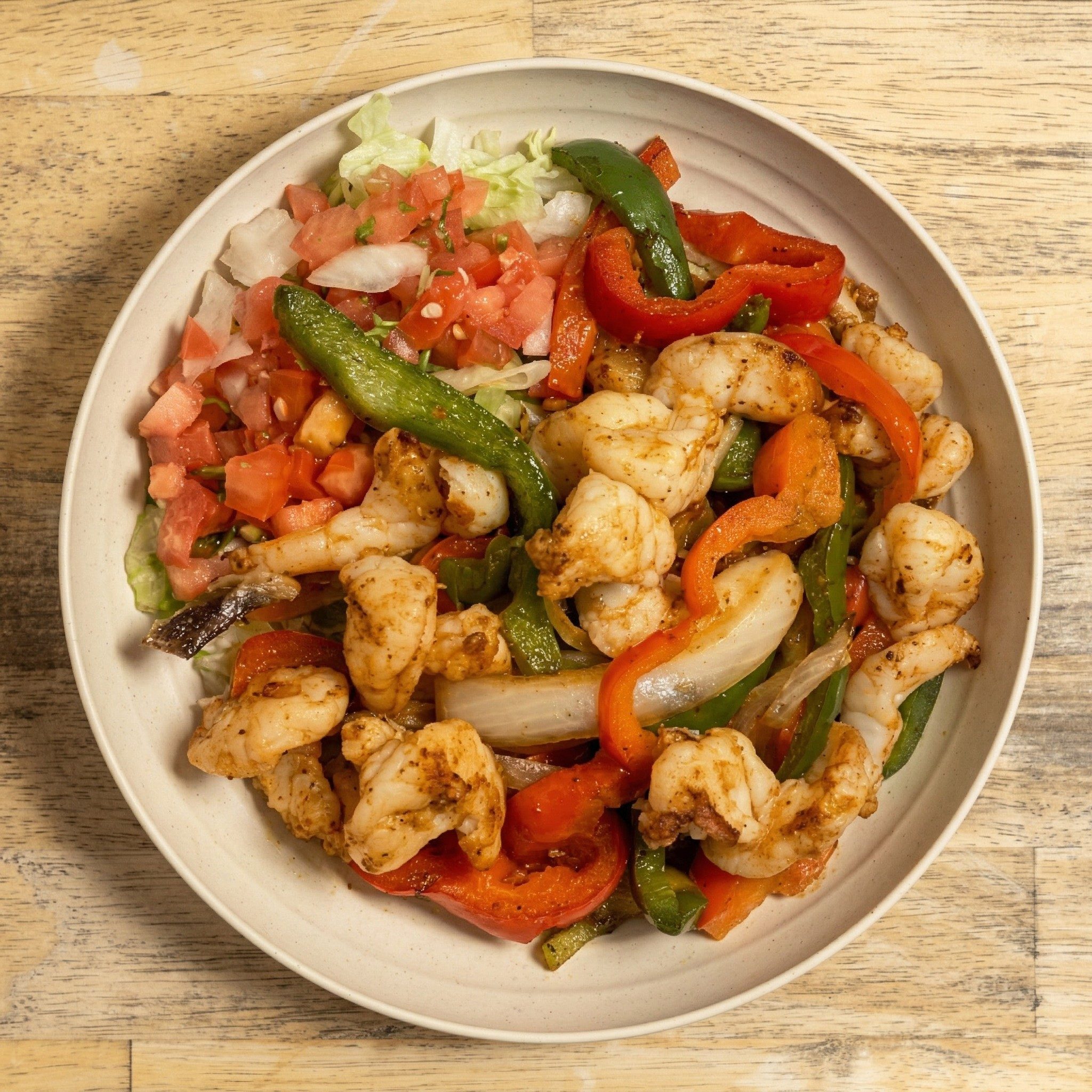 Shrimp Fajita Bowl.